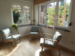 Inkomhal van de praktijk Huis 9